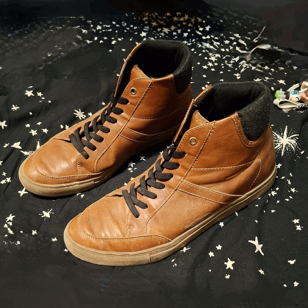 🎁SONOMA Mens Ortholite Conga Sneaker Boots in Cognac Sz. 11